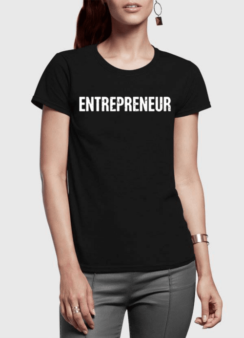 T shirt for Womens with Entrepreneur logo