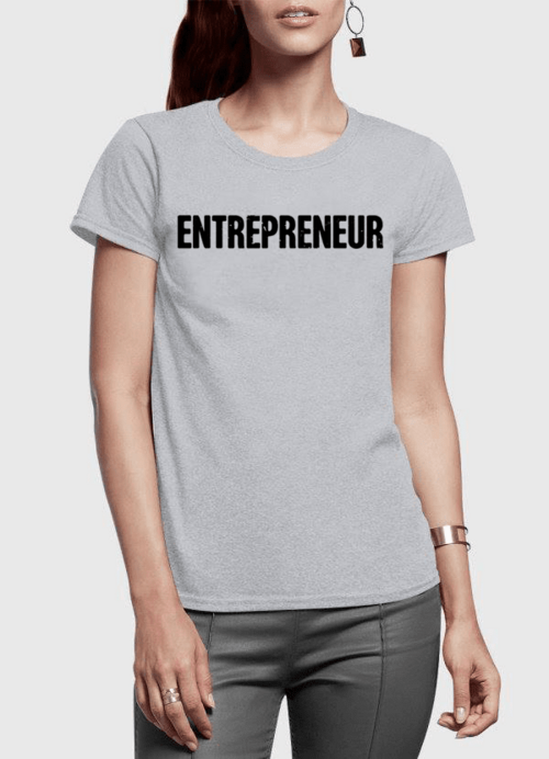 T shirt for Womens with Entrepreneur logo