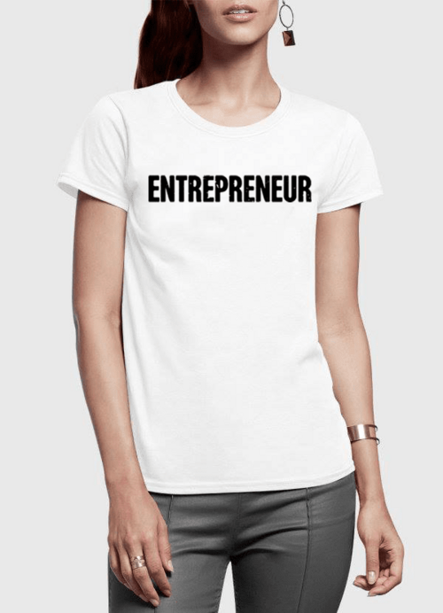 T shirt for Womens with Entrepreneur logo